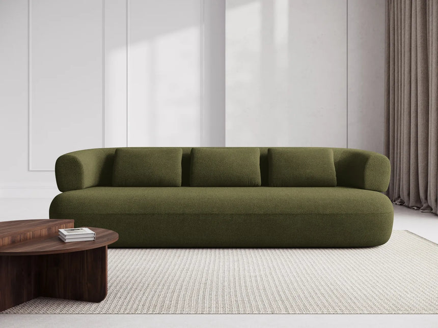 Jenny 4-Sitzer Sofa mit Bezug aus Boucle (NoN38) in Grün, 226x90 cm – Bild 2