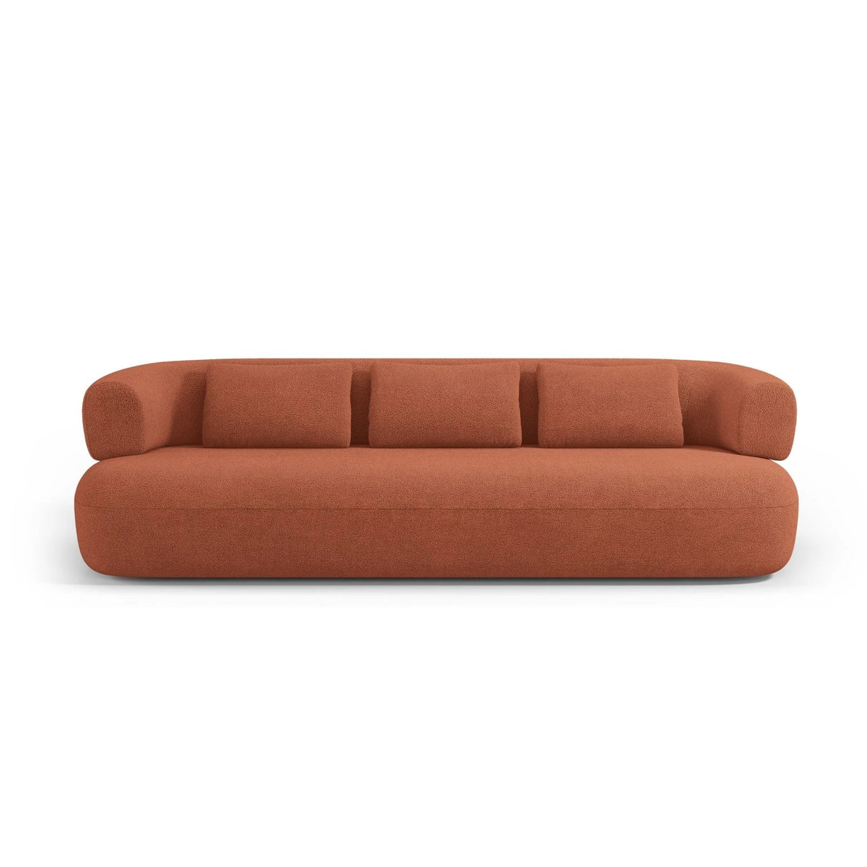 Jenny 4-Sitzer Sofa mit Bezug aus Boucle (NoN54) in Ziegel, 226x90 cm – Bild 1
