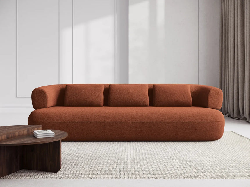 Jenny 4-Sitzer Sofa mit Bezug aus Boucle (NoN54) in Ziegel, 226x90 cm – Bild 2