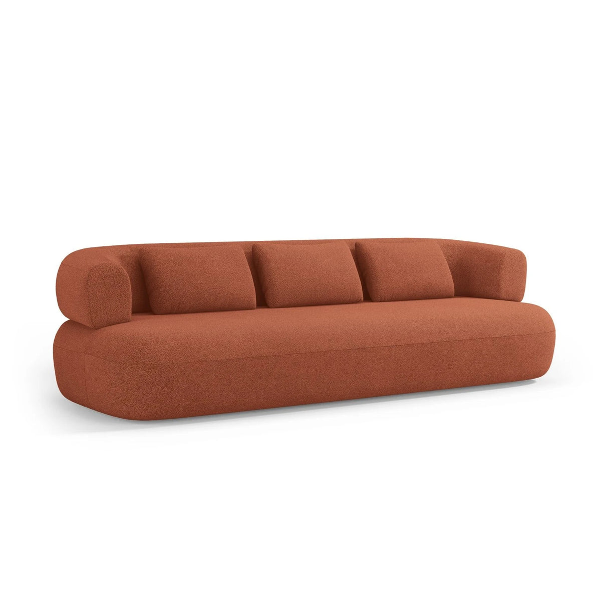 Jenny 4-Sitzer Sofa mit Bezug aus Boucle (NoN54) in Ziegel, 226x90 cm – Bild 4