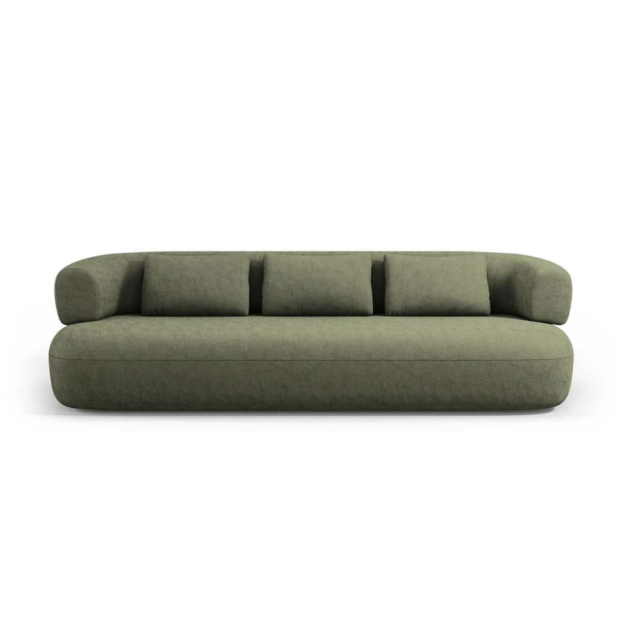 Jenny 4-Sitzer Sofa mit Bezug aus Chenille (PeHa39) in Grün, 226x90 cm – Bild 1