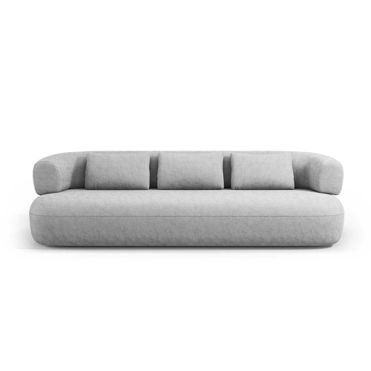 Jenny 4-Sitzer Sofa mit Bezug aus Chenille (PeHa85) in Silber, 226x90 cm – Bild 1