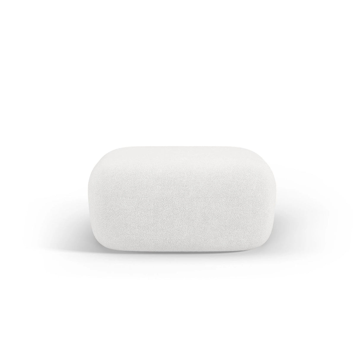 Jenny Pouf mit Bezug aus Boucle (NoN01) in Elfenbein, 90x88 cm – Bild 1