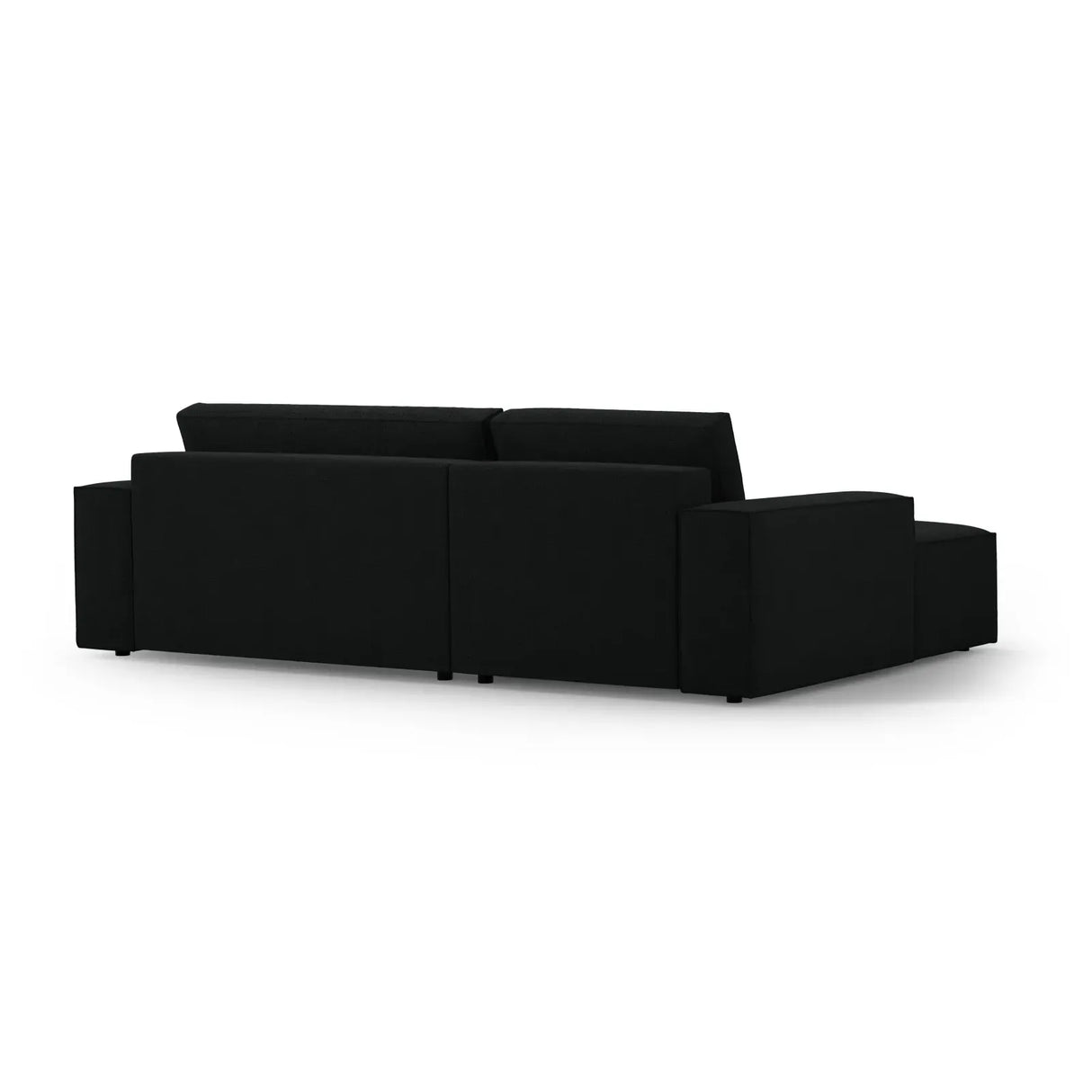 Jodie 3-Sitzer Ecksofa Links mit Schlaffunktion und Bettkasten mit Bezug aus Samt, Strukturstoff oder Boucle, 246x151 cm - ZEN ZONE Furniture