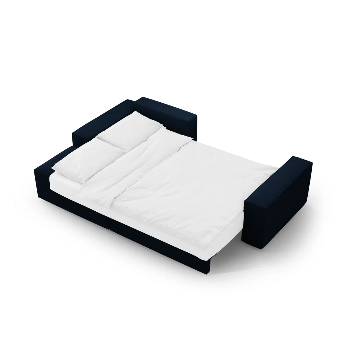 Jodie 3-Sitzer Ecksofa Links mit Schlaffunktion und Bettkasten mit Bezug aus Samt, Strukturstoff oder Boucle, 246x151 cm - ZEN ZONE Furniture