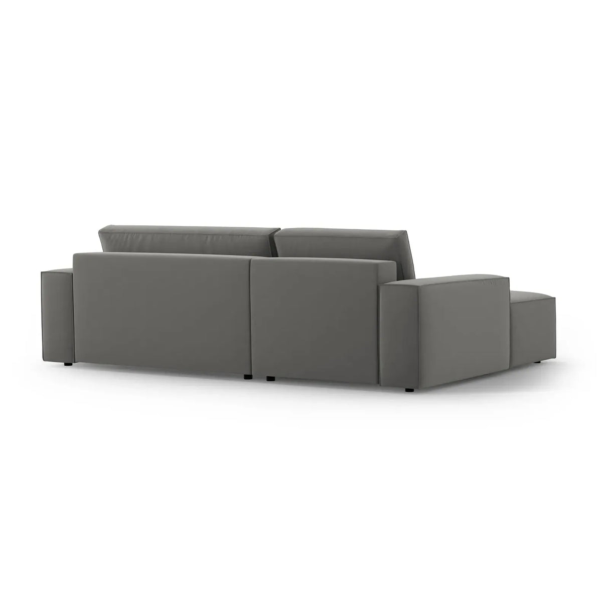 Jodie 3-Sitzer Ecksofa Links mit Schlaffunktion und Bettkasten mit Bezug aus Samt, Strukturstoff oder Boucle, 246x151 cm - ZEN ZONE Furniture