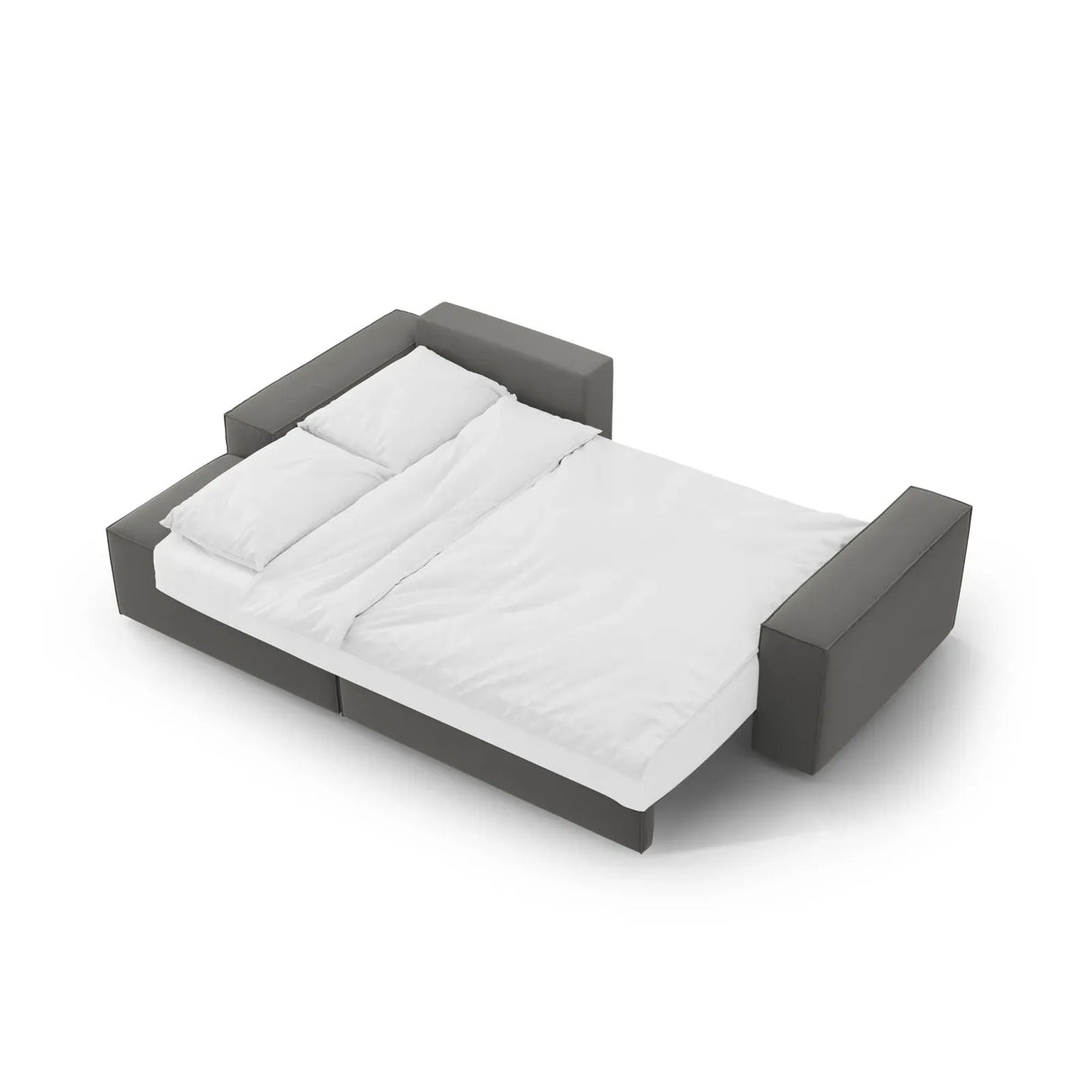 Jodie 3-Sitzer Ecksofa Links mit Schlaffunktion und Bettkasten mit Bezug aus Samt, Strukturstoff oder Boucle, 246x151 cm - ZEN ZONE Furniture