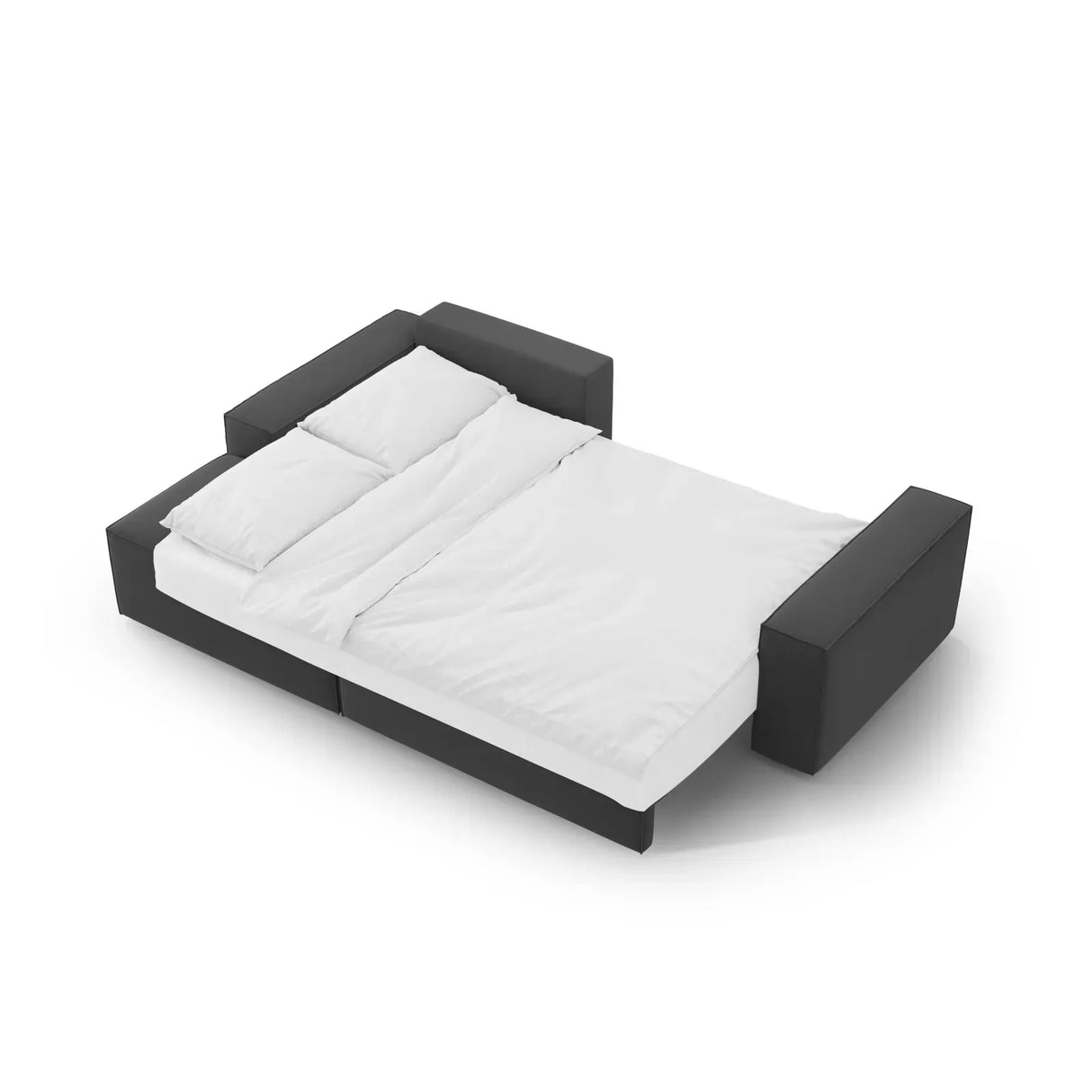 Jodie 3-Sitzer Ecksofa Links mit Schlaffunktion und Bettkasten mit Bezug aus Samt, Strukturstoff oder Boucle, 246x151 cm - ZEN ZONE Furniture