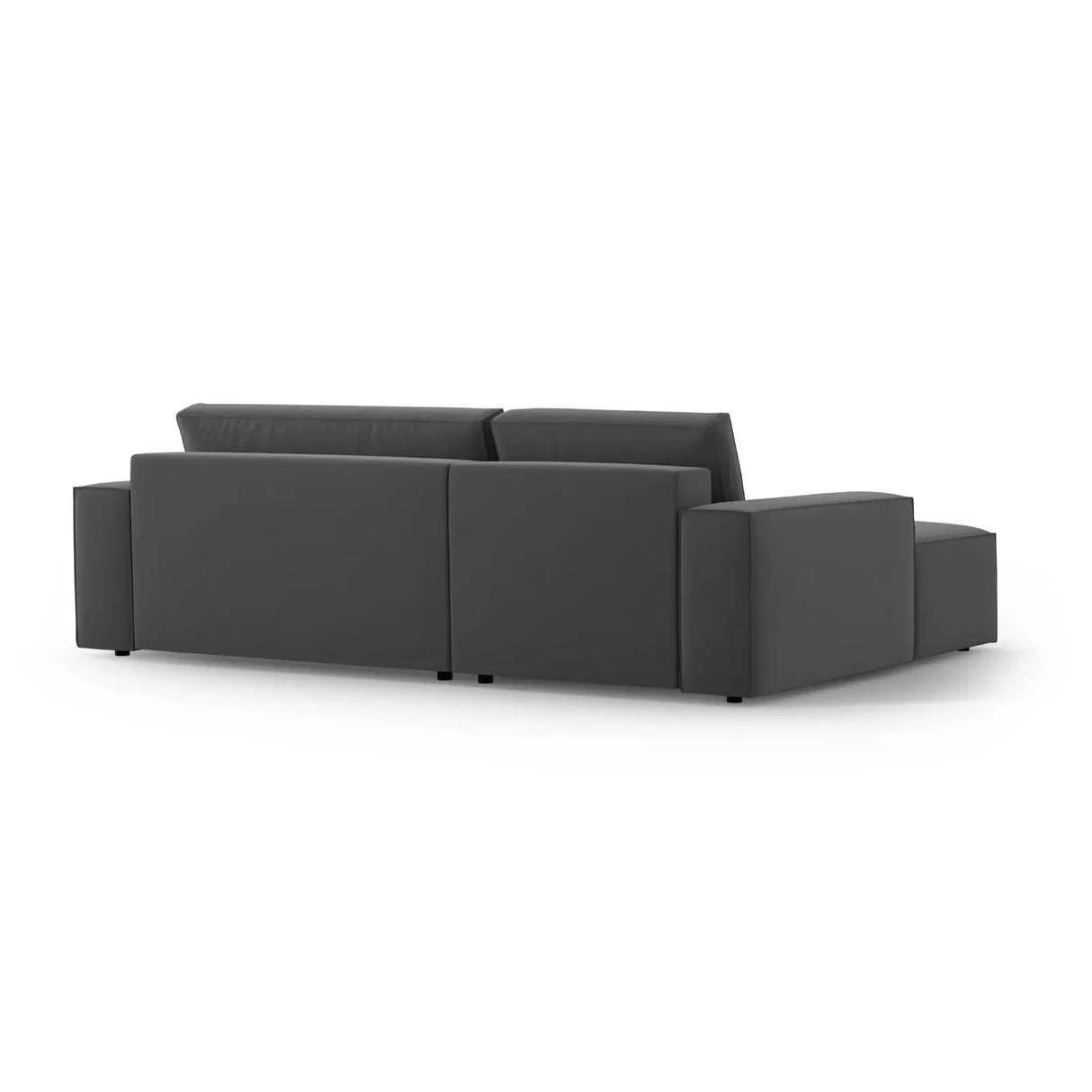 Jodie 3-Sitzer Ecksofa Links mit Schlaffunktion und Bettkasten mit Bezug aus Samt, Strukturstoff oder Boucle, 246x151 cm - ZEN ZONE Furniture