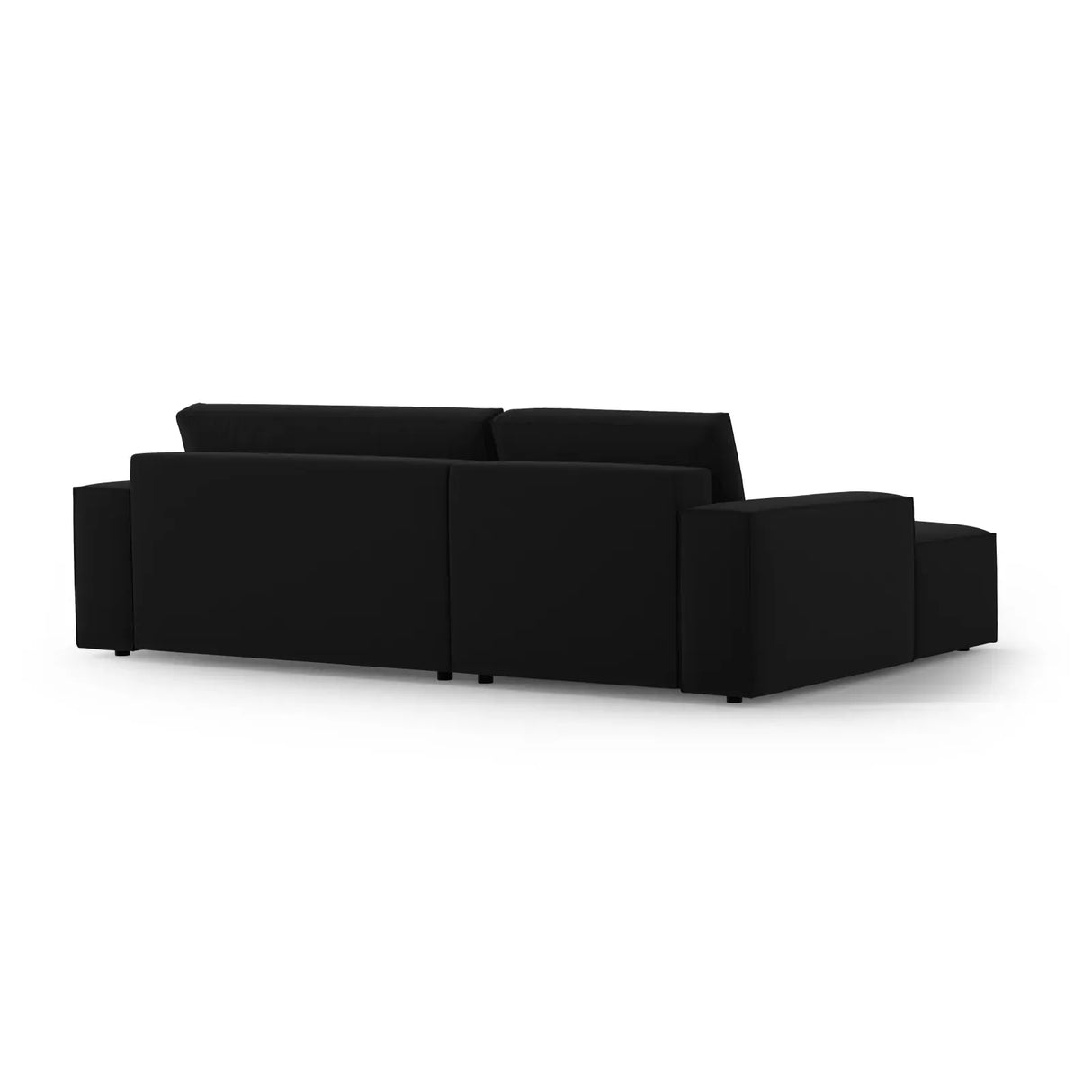 Jodie 3-Sitzer Ecksofa Links mit Schlaffunktion und Bettkasten mit Bezug aus Samt, Strukturstoff oder Boucle, 246x151 cm - ZEN ZONE Furniture