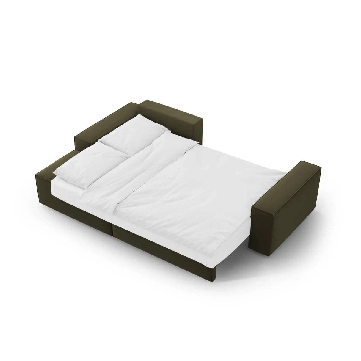 Jodie 3-Sitzer Ecksofa Links mit Schlaffunktion und Bettkasten mit Bezug aus Samt, Strukturstoff oder Boucle, 246x151 cm - ZEN ZONE Furniture