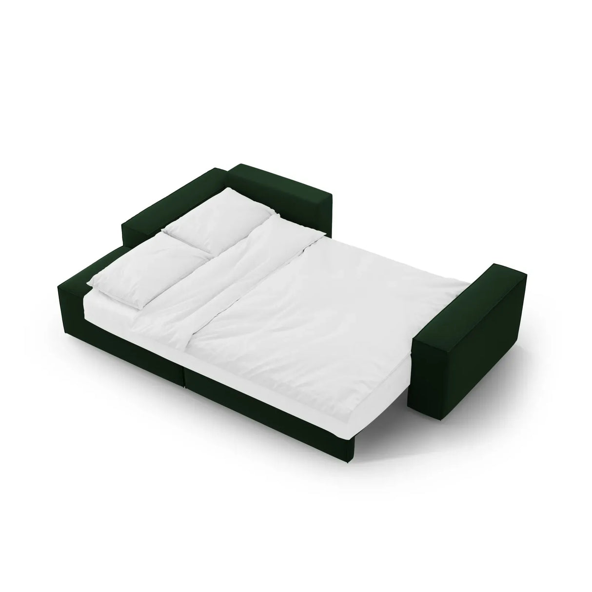 Jodie 3-Sitzer Ecksofa Links mit Schlaffunktion und Bettkasten mit Bezug aus Samt, Strukturstoff oder Boucle, 246x151 cm - ZEN ZONE Furniture