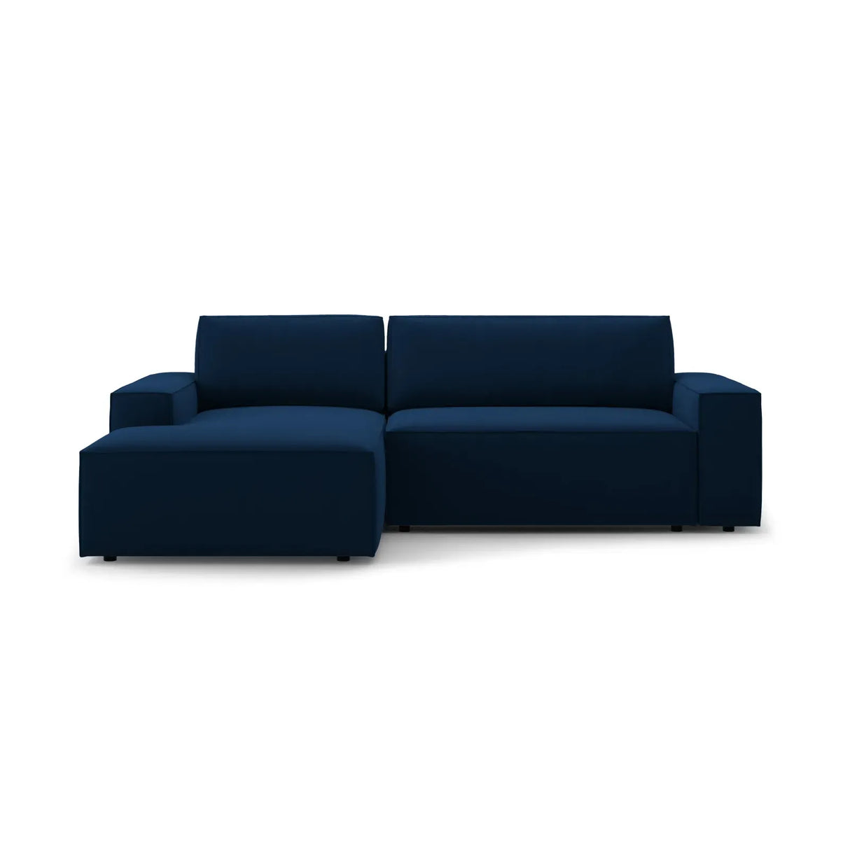 Jodie 3-Sitzer Ecksofa Links mit Schlaffunktion und Bettkasten mit Bezug aus Samt, Strukturstoff oder Boucle, 246x151 cm - ZEN ZONE Furniture