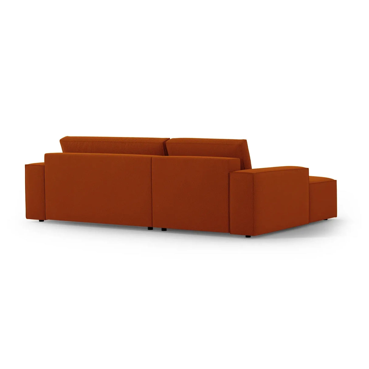 Jodie 3-Sitzer Ecksofa Links mit Schlaffunktion und Bettkasten mit Bezug aus Samt, Strukturstoff oder Boucle, 246x151 cm - ZEN ZONE Furniture