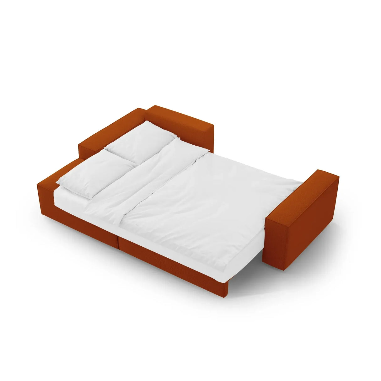 Jodie 3-Sitzer Ecksofa Links mit Schlaffunktion und Bettkasten mit Bezug aus Samt, Strukturstoff oder Boucle, 246x151 cm - ZEN ZONE Furniture