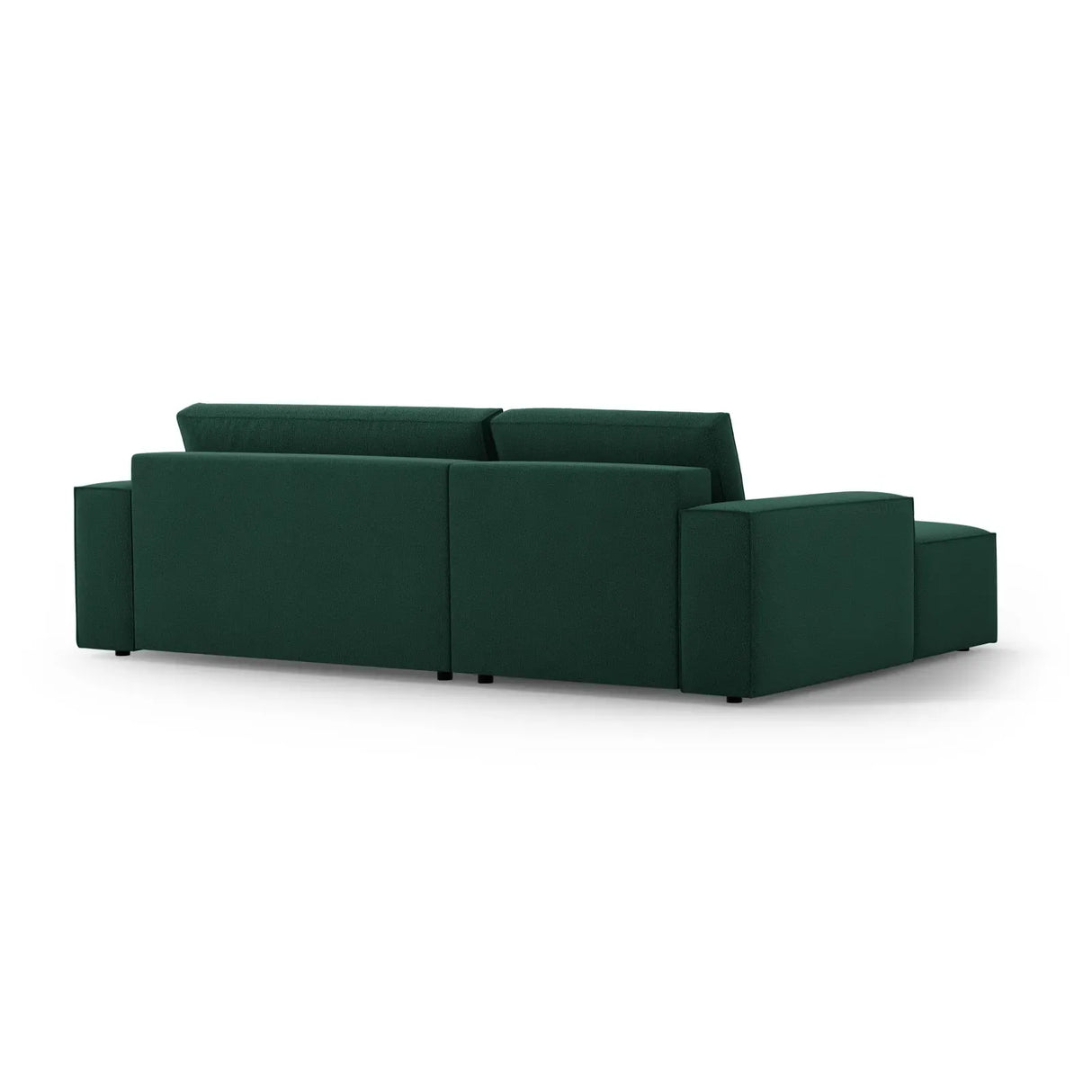 Jodie 3-Sitzer Ecksofa Links mit Schlaffunktion und Bettkasten mit Bezug aus Samt, Strukturstoff oder Boucle, 246x151 cm - ZEN ZONE Furniture