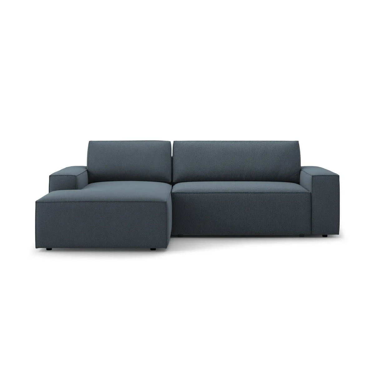 Jodie 3-Sitzer Ecksofa Links mit Schlaffunktion und Bettkasten mit Bezug aus Samt, Strukturstoff oder Boucle, 246x151 cm - ZEN ZONE Furniture