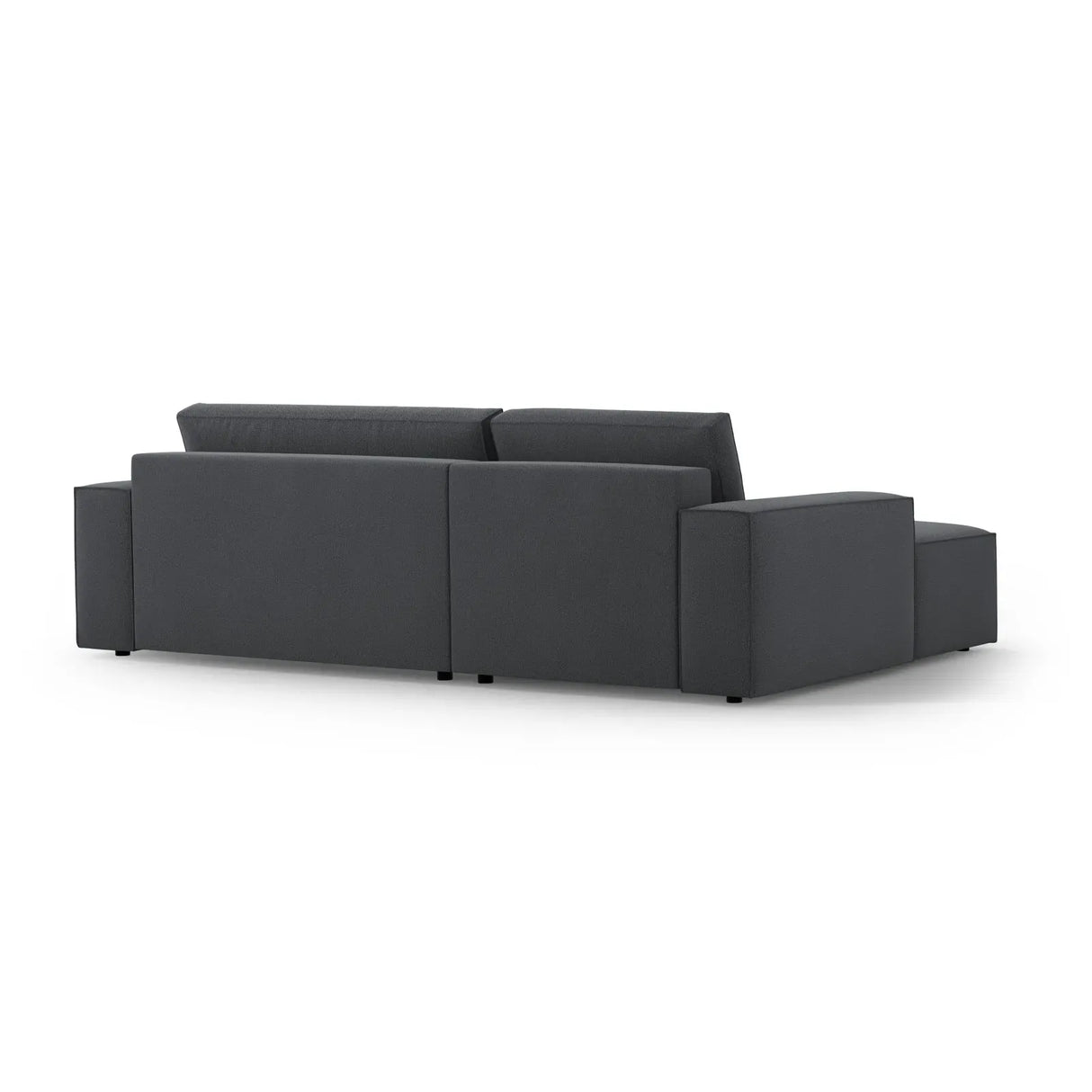 Jodie 3-Sitzer Ecksofa Links mit Schlaffunktion und Bettkasten mit Bezug aus Samt, Strukturstoff oder Boucle, 246x151 cm - ZEN ZONE Furniture