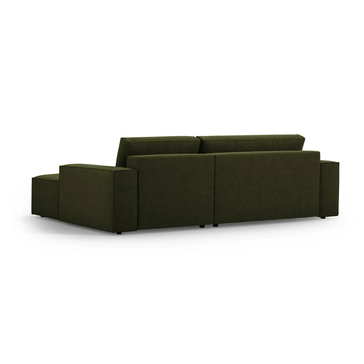 Jodie 3-Sitzer Ecksofa Rechts mit Schlaffunktion und Bettkasten mit Bezug aus Samt, Strukturstoff oder Boucle, 246x151 cm - ZEN ZONE Furniture