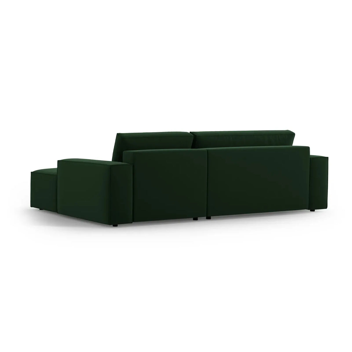 Jodie 3-Sitzer Ecksofa Rechts mit Schlaffunktion und Bettkasten mit Bezug aus Samt, Strukturstoff oder Boucle, 246x151 cm - ZEN ZONE Furniture