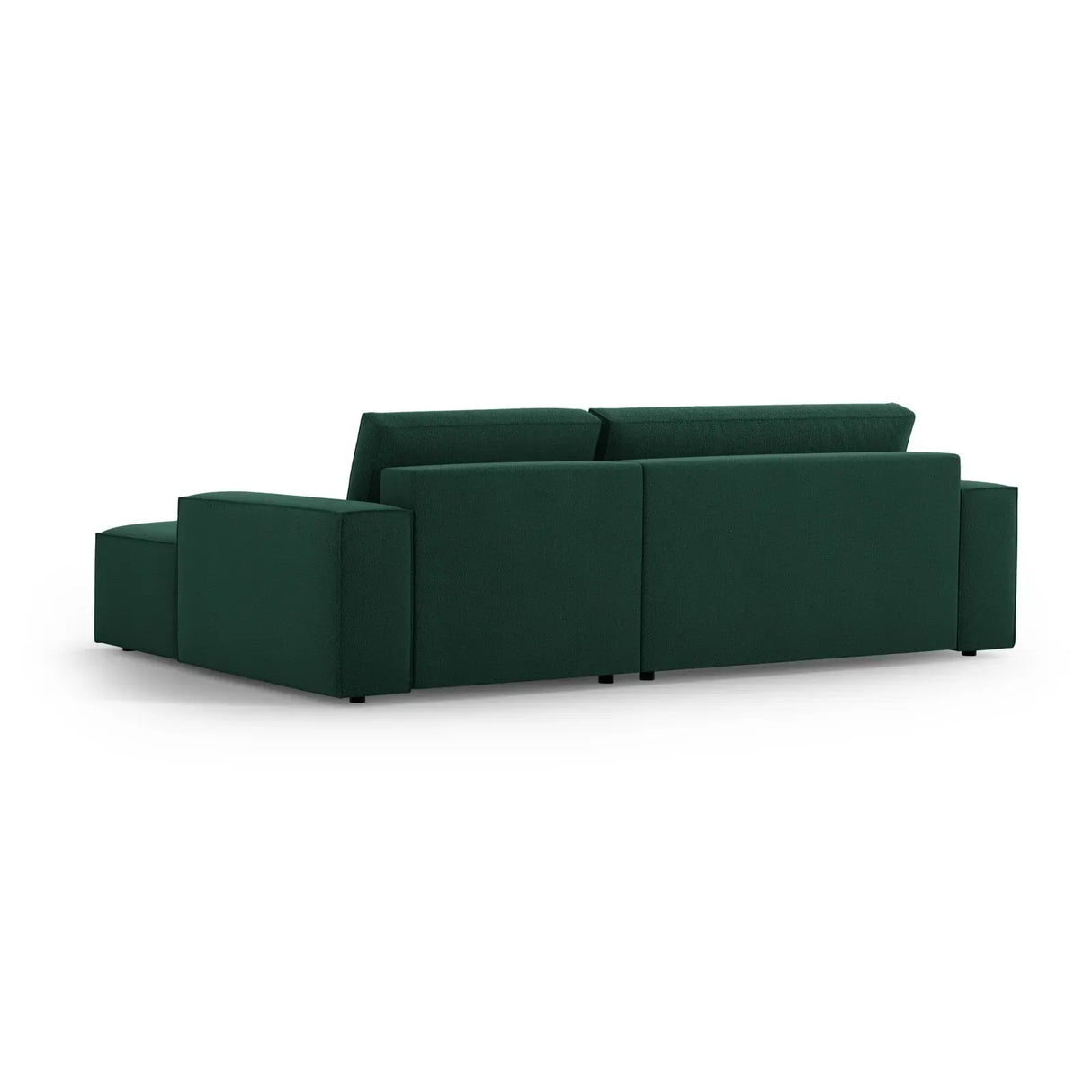 Jodie 3-Sitzer Ecksofa Rechts mit Schlaffunktion und Bettkasten mit Bezug aus Samt, Strukturstoff oder Boucle, 246x151 cm - ZEN ZONE Furniture