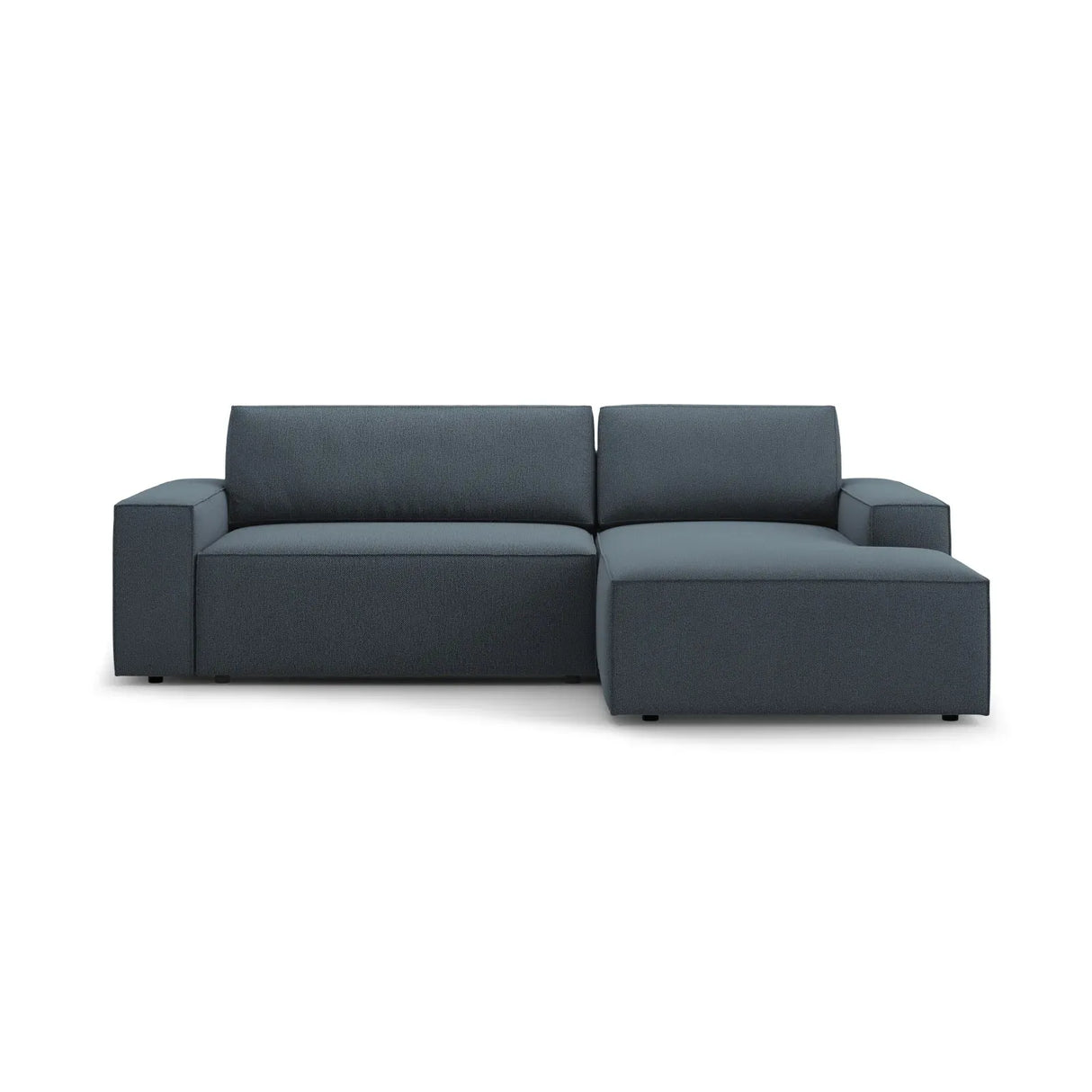 Jodie 3-Sitzer Ecksofa Rechts mit Schlaffunktion und Bettkasten mit Bezug aus Samt, Strukturstoff oder Boucle, 246x151 cm - ZEN ZONE Furniture