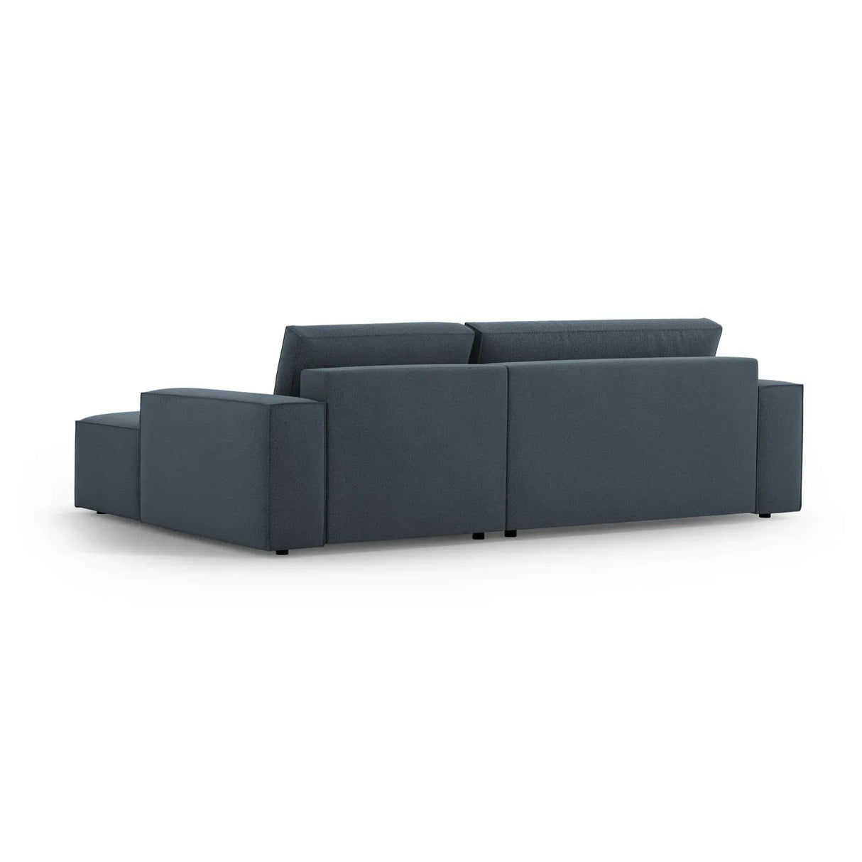 Jodie 3-Sitzer Ecksofa Rechts mit Schlaffunktion und Bettkasten mit Bezug aus Samt, Strukturstoff oder Boucle, 246x151 cm - ZEN ZONE Furniture