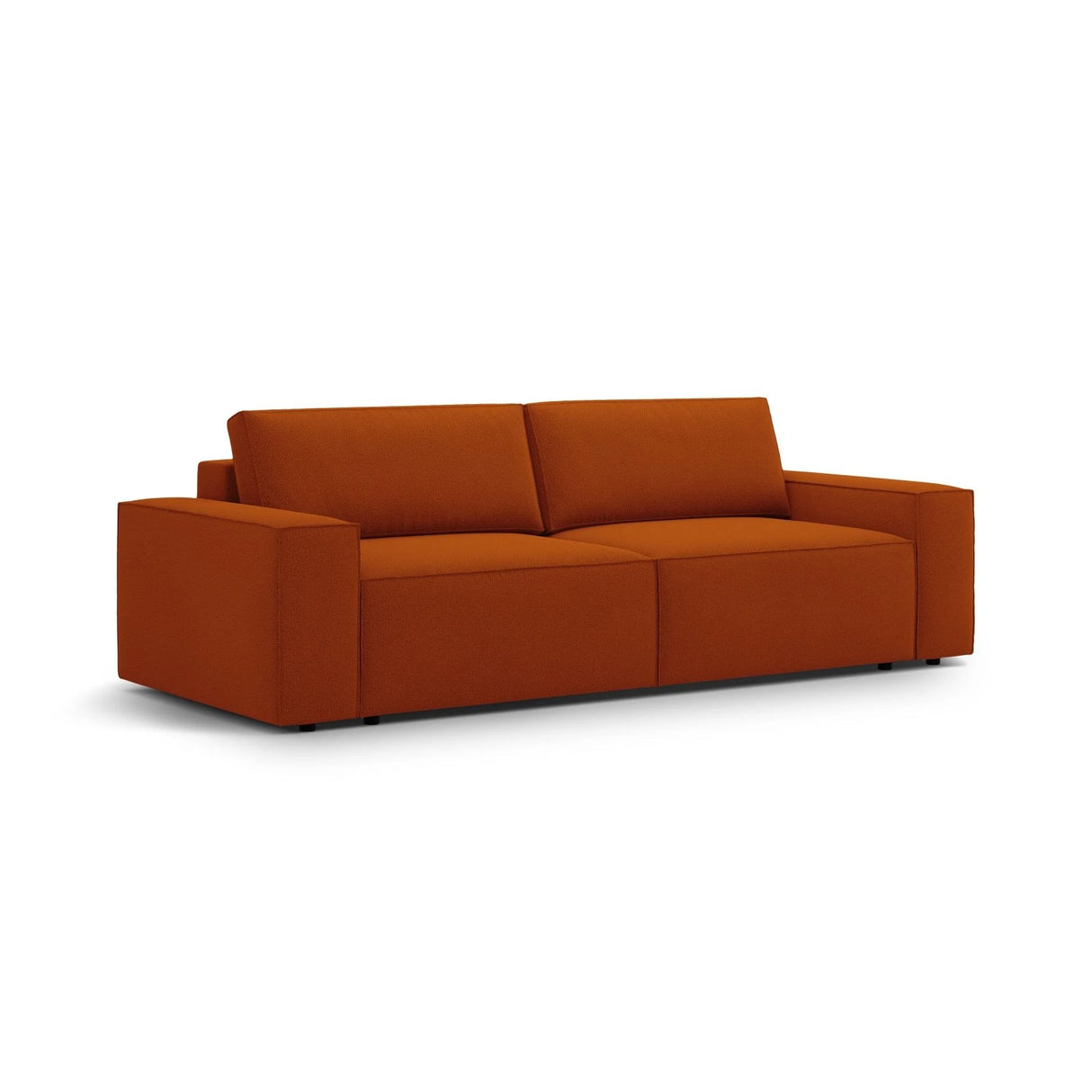 Jodie 3-Sitzer Sofa mit Schlaffunktion und Bettkasten, ausklappbar, aus Strukturierter Stoff (Meg357) in Terrakotta, 247x107 cm – Bild 4