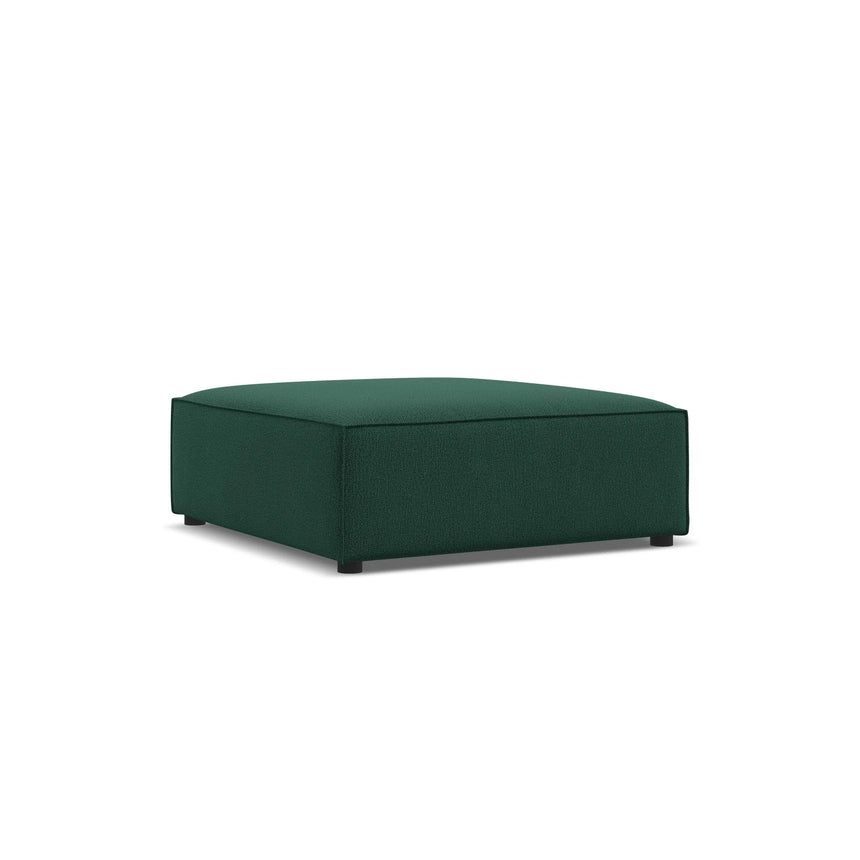 Jodie Pouf aus Strukturierter Stoff (Meg359) in Grün, 102x80 cm – Bild 4