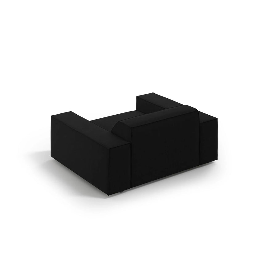 Jodie Sessel aus Samt (Blu19) in Schwarz, 124x102 cm – Bild 5