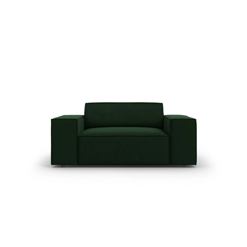 Jodie Sessel aus Samt (Blu78) in Flaschengrün, 124x102 cm – Bild 1