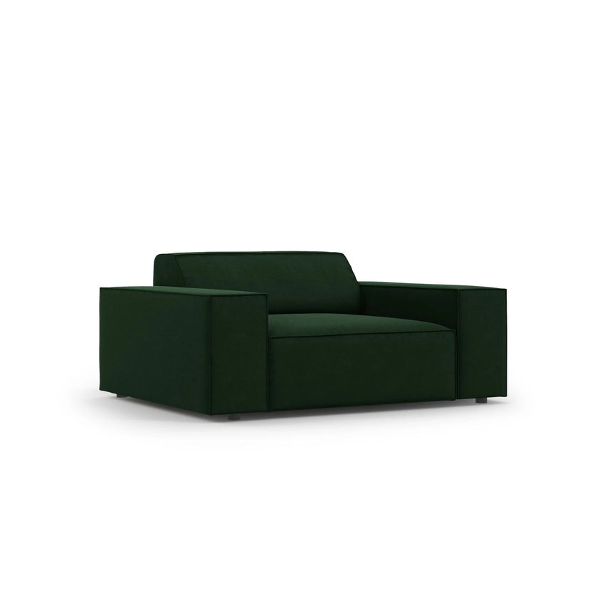 Jodie Sessel aus Samt (Blu78) in Flaschengrün, 124x102 cm – Bild 3