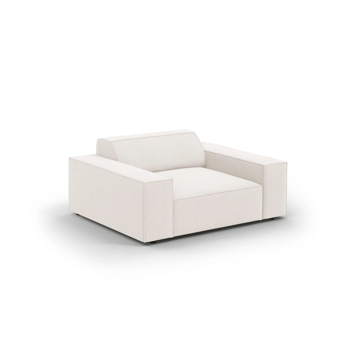 Jodie Sessel aus Strukturierter Stoff (Meg351) in Leichtes Beige, 124x102 cm – Bild 4