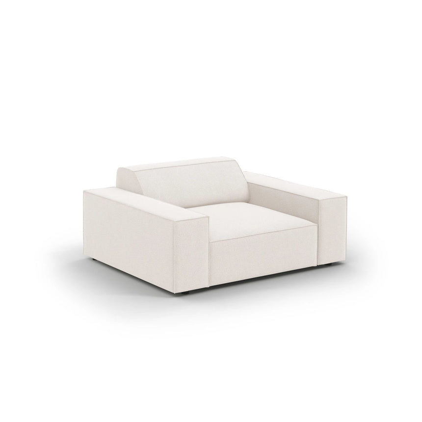 Jodie Sessel aus Strukturierter Stoff (Meg351) in Leichtes Beige, 124x102 cm – Bild 4