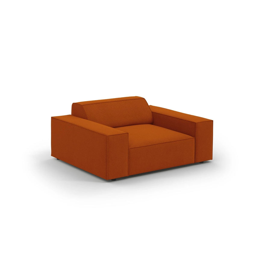 Jodie Sessel aus Strukturierter Stoff (Meg357) in Terrakotta, 124x102 cm – Bild 3