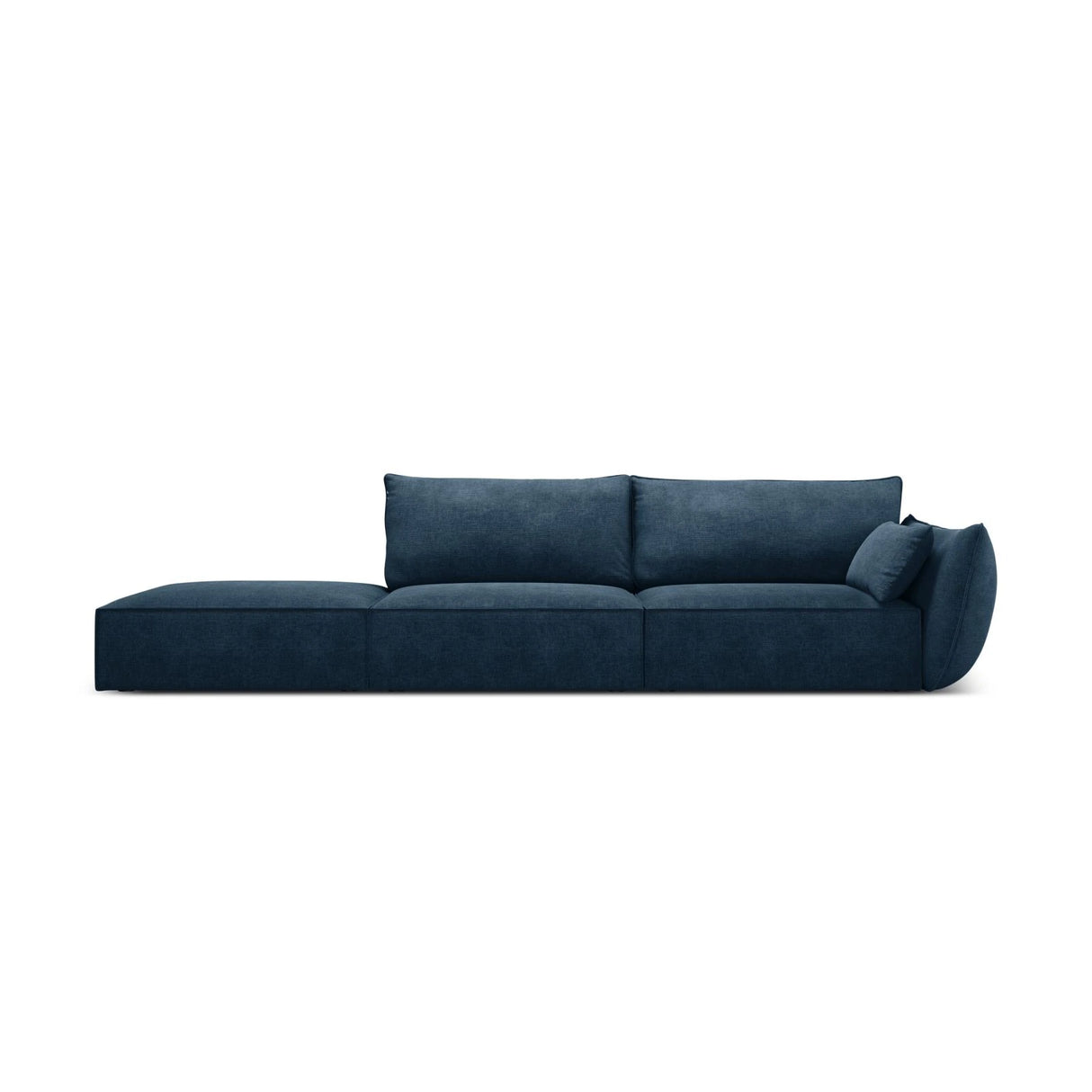 Kaelle 3-Sitzer Sofa Links offen, mit Bezug aus Chenille (OTH 78) in Königsblau, 264x110 cm – Bild 1