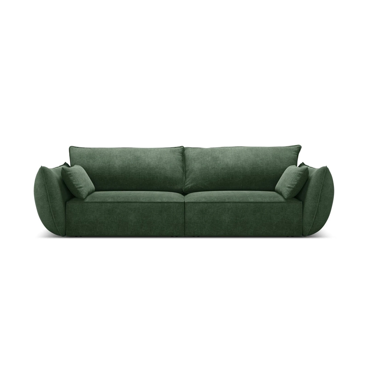 Kaelle 3-Sitzer Sofa mit Bezug aus Chenille (OTH 39) in Flaschengrün, 208x110 cm – Bild 1