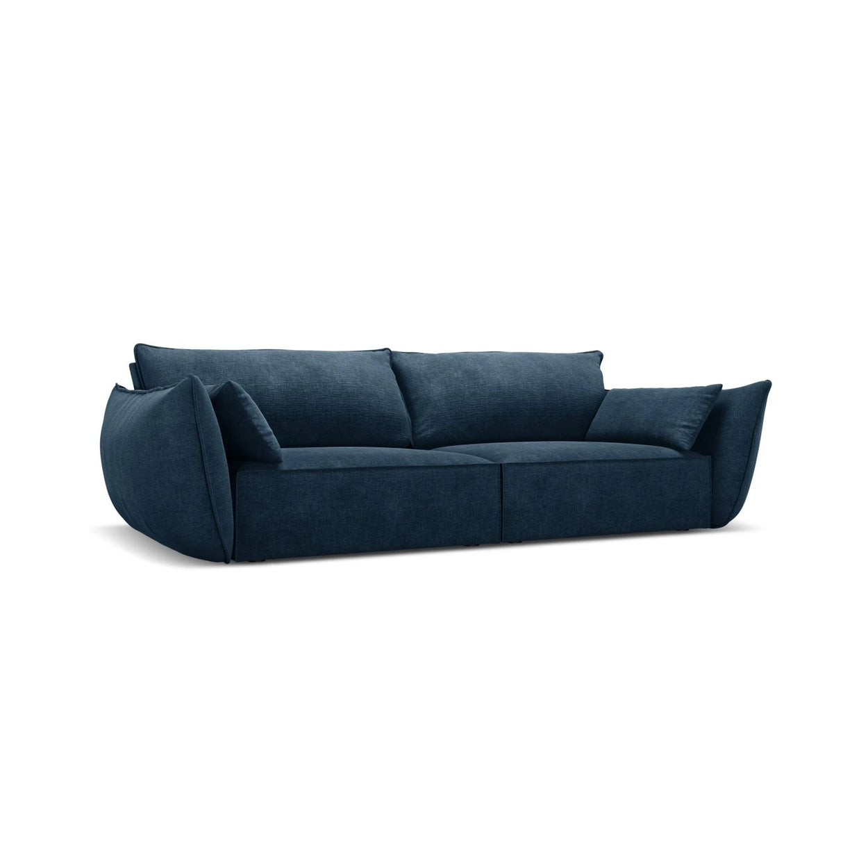 Kaelle 3-Sitzer Sofa mit Bezug aus Chenille (OTH 78) in Königsblau, 208x110 cm – Bild 3
