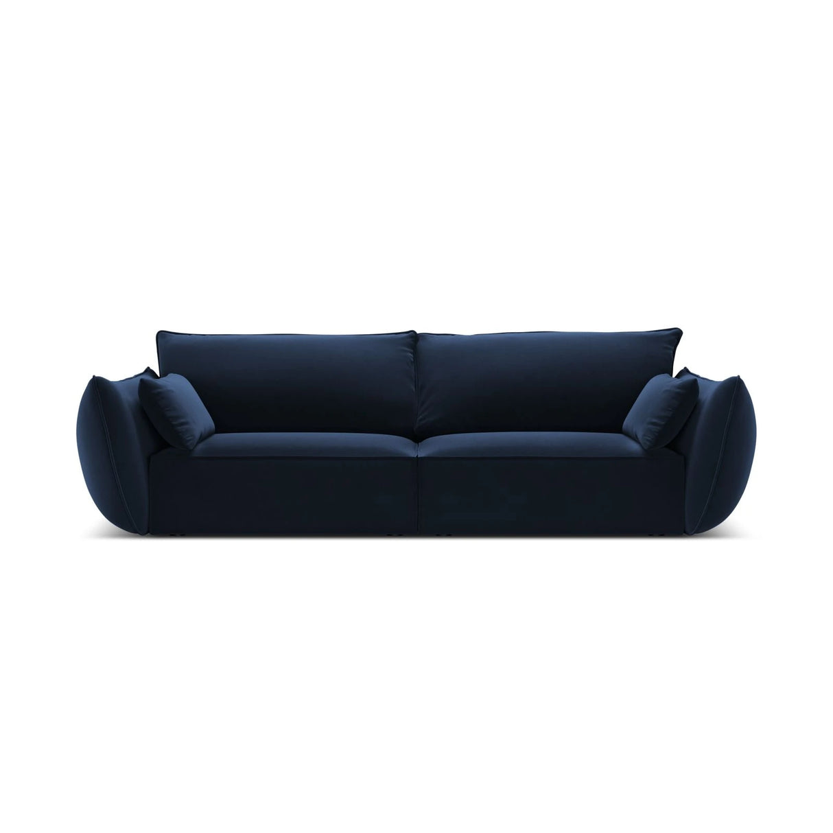 Kaelle 3-Sitzer Sofa mit Bezug aus Samt (Blu86) in Königsblau, 208x110 cm – Bild 1