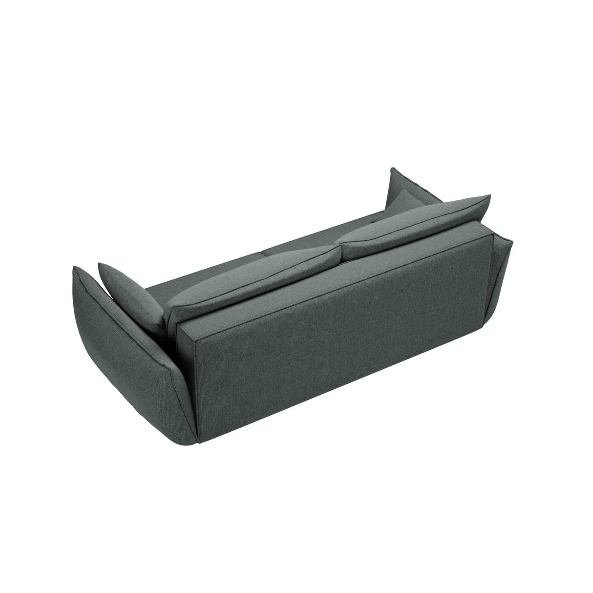 Kaelle 3-Sitzer Sofa mit Schlaffunktion, mit Bezug aus Chenille (Haga78) in Petrol, 244x97 cm – Bild 6