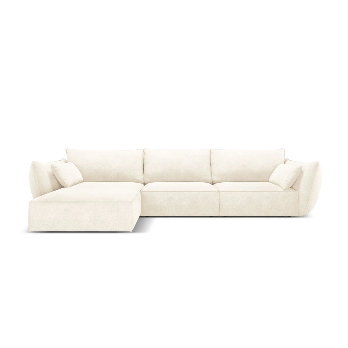 Kaelle 4-Sitzer Ecksofa Links, mit Bezug aus Samt oder Chenille, 308x171 cm – Bild 1