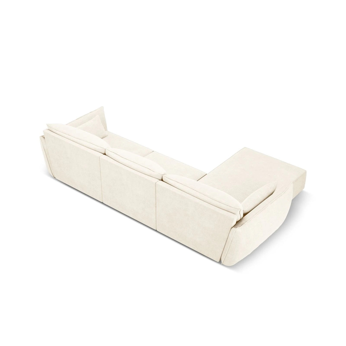 Kaelle 4-Sitzer Ecksofa Links, mit Bezug aus Samt oder Chenille, 308x171 cm – Bild 4