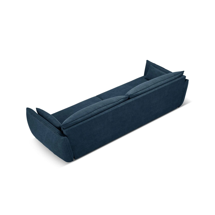 Kaelle 4-Sitzer Sofa mit Bezug aus Chenille (OTH 78) in Königsblau, 248x110 cm – Bild 4