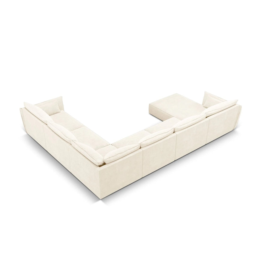 Kaelle 8-Sitzer Panorama-Sofa, Rechts, mit Bezug aus Samt oder Chenille, 384x284 cm – Bild 4