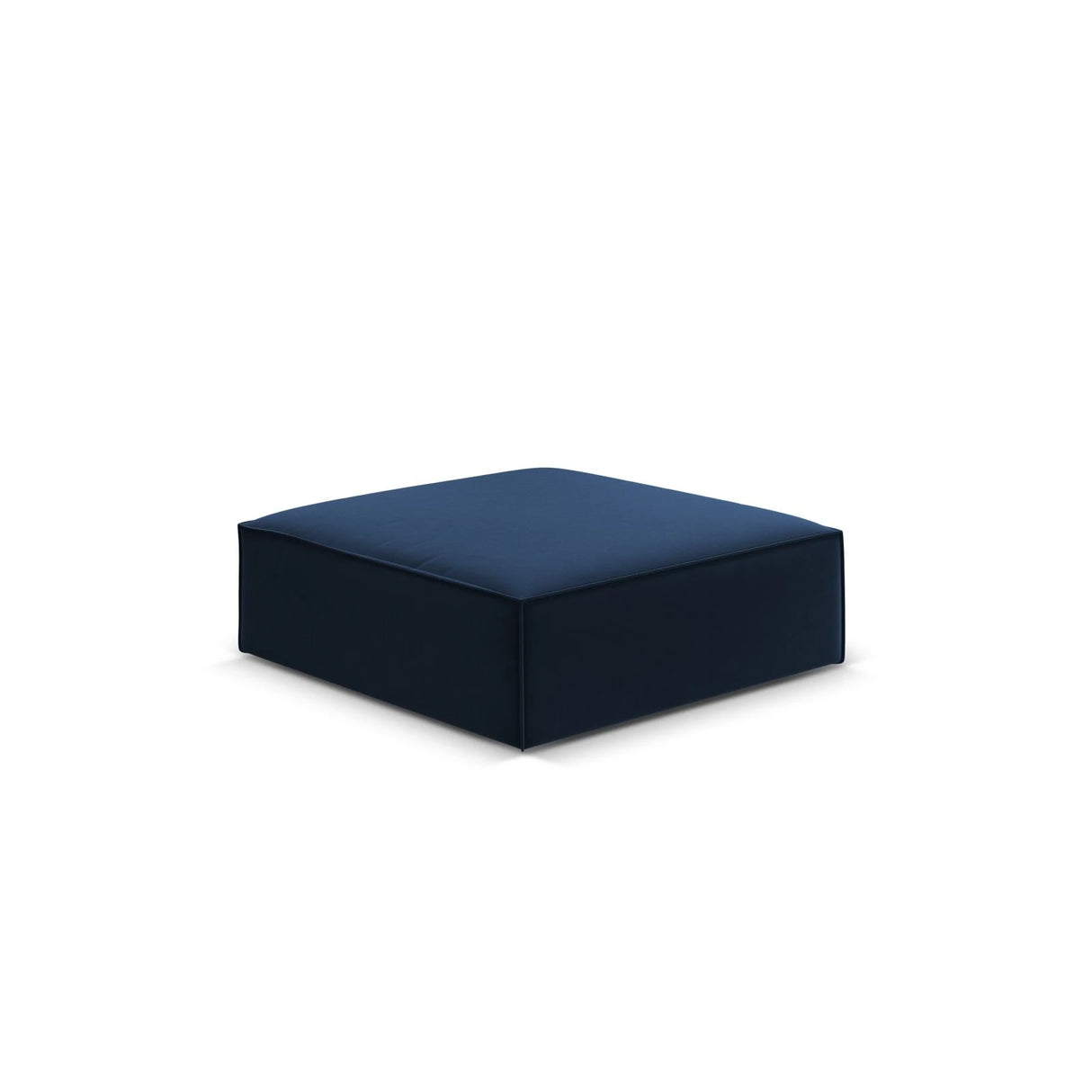 Kaelle Pouf mit Bezug in Samt (Blu86) in Königsblau, 100x80 cm – Bild 3