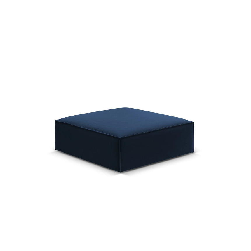 Kaelle Pouf mit Bezug in Samt (Blu86) in Königsblau, 100x80 cm – Bild 3