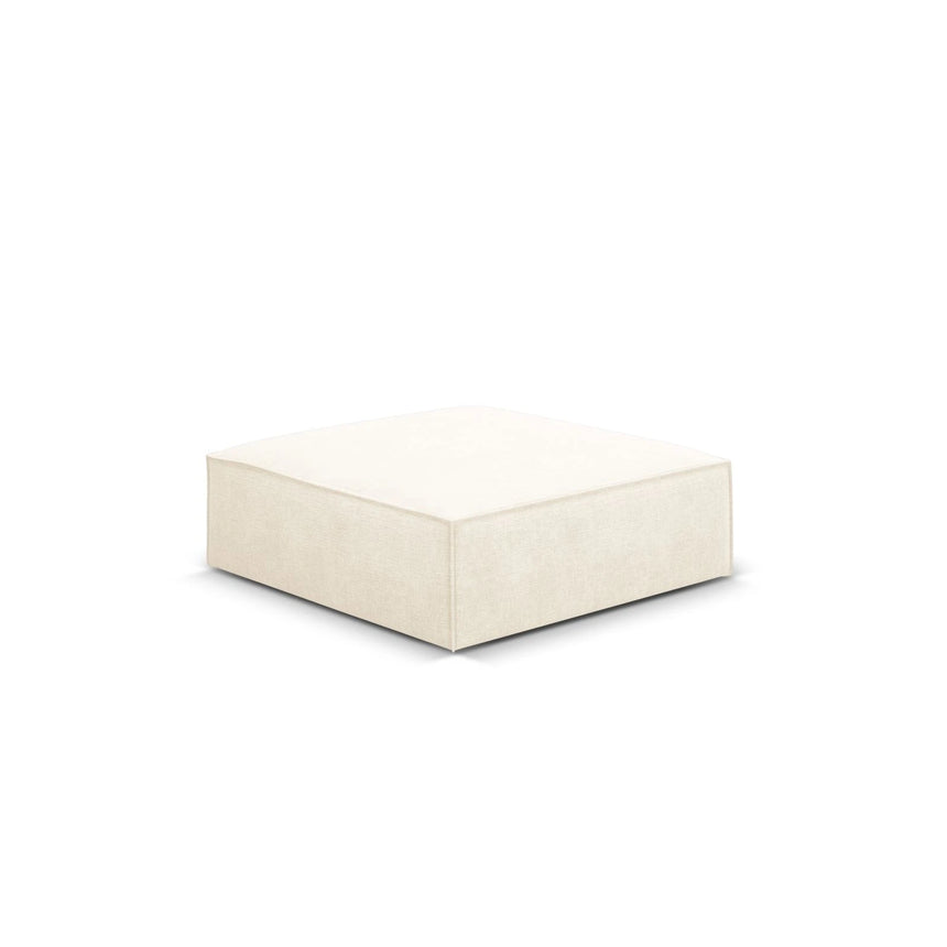 Kaelle Pouf mit Bezug in Samt oder Chenille, 100x80 cm – Bild 3