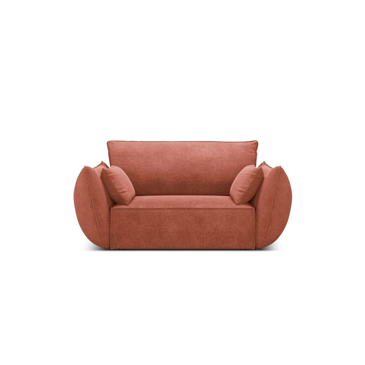 Kaelle Sessel mit Bezug in Chenille (OTH 57) in Terrakotta, 128x110 cm – Bild 1