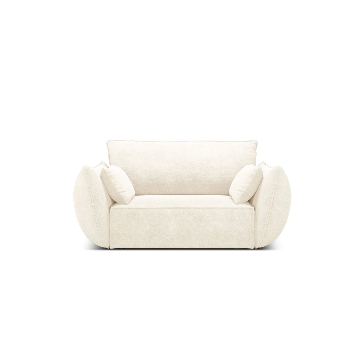 Kaelle Sessel mit Bezug in Samt oder Chenille, 128x110 cm – Bild 1