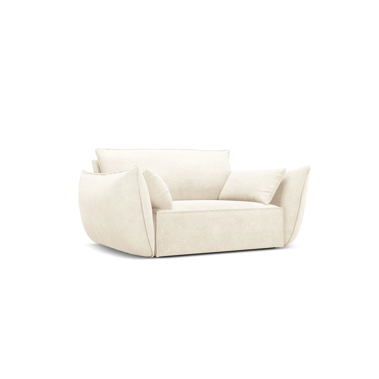 Kaelle Sessel mit Bezug in Samt oder Chenille, 128x110 cm – Bild 3